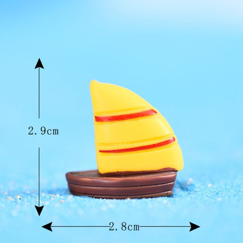 my store MINIATURE SMALL YELLOW SAILBOAT MINIATURE