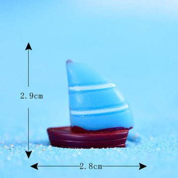 my store MINIATURE SMALL BLUE SAILBOAT MINIATURE