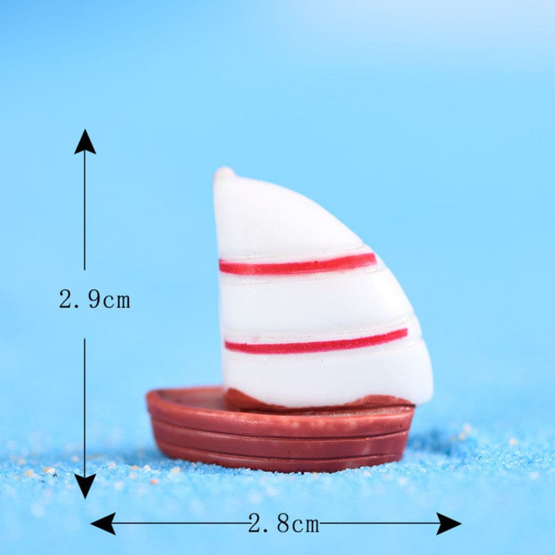 my store MINIATURE SMALL WHITE SAILBOAT MINIATURE