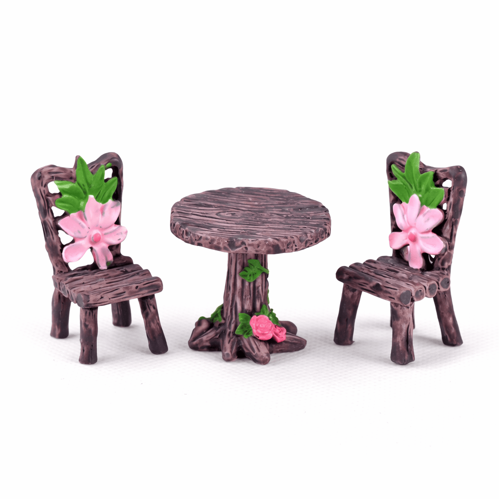 Crafteria A Wooden Texture Picnic Dinning Table
