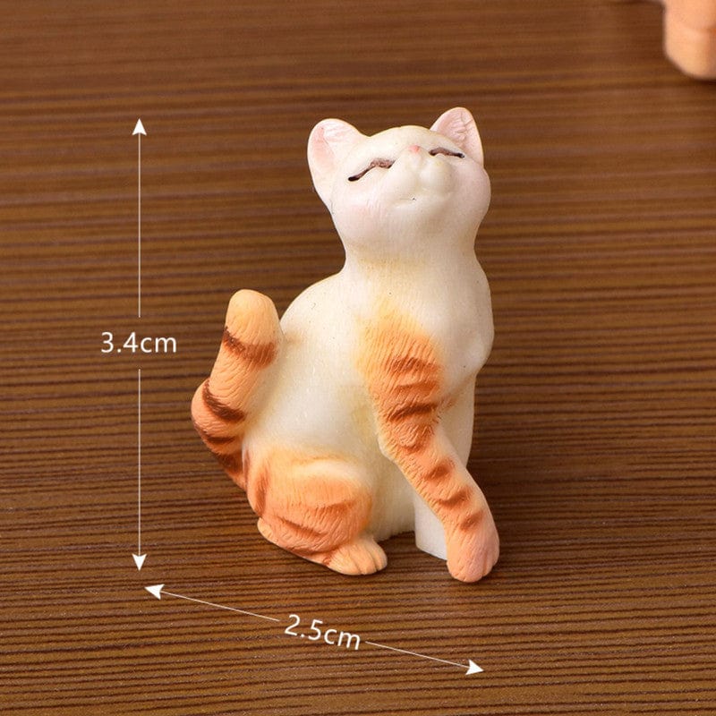 my store MINIATURE WHITE & TIGER PRINTED CAT MINIATURE