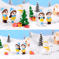 Crafteria B Winter Couple with Snowman Miniature