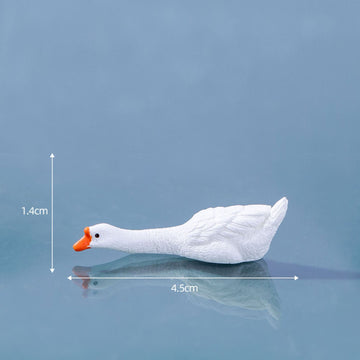 White Goose With Extended Neck