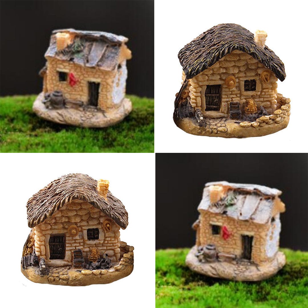 Crafteria 4Pcs Village Mini House