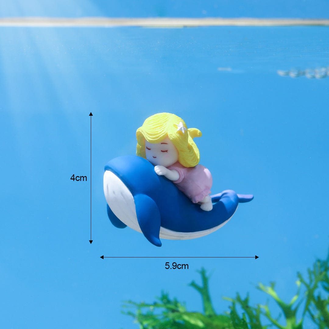 my store MINIATURE Girl Riding A Whale