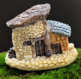 my store MINIATURE Small House Stone Roof
