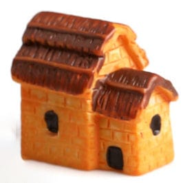 my store MINIATURE Small Orange Two Room Villa