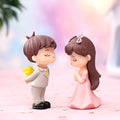 Crafteria A 2Pcs Lovely Couple Miniature
