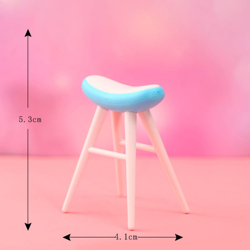 my store MINIATURE Blue Stool