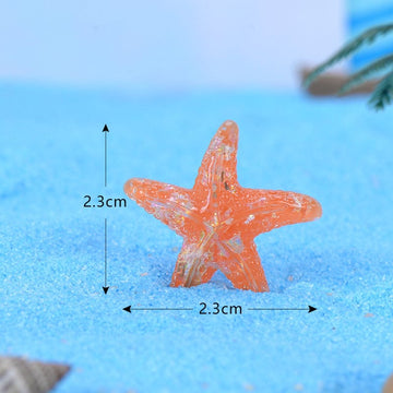 my store MINIATURE Orange Crystal Starfish