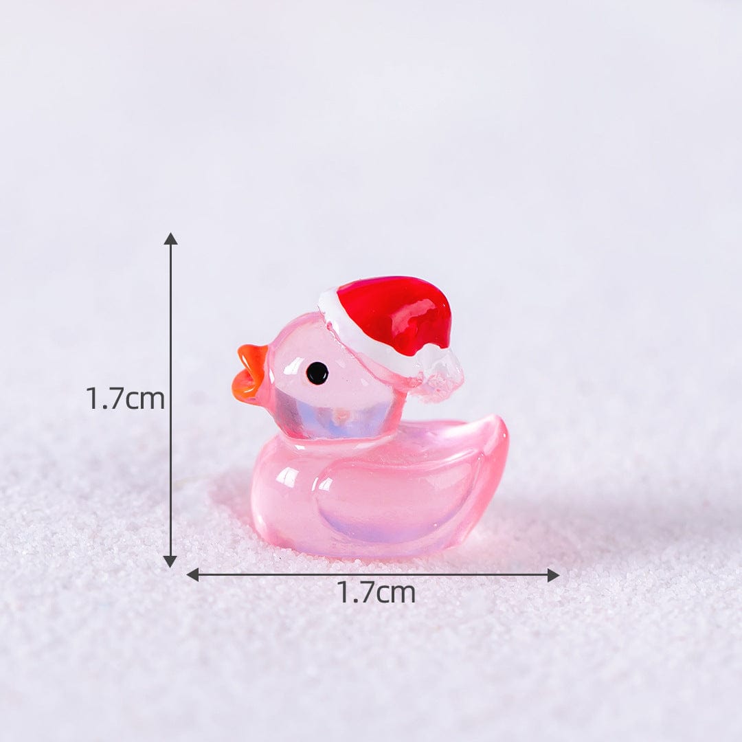 my store MINIATURE Pink Christmas Flash Duck