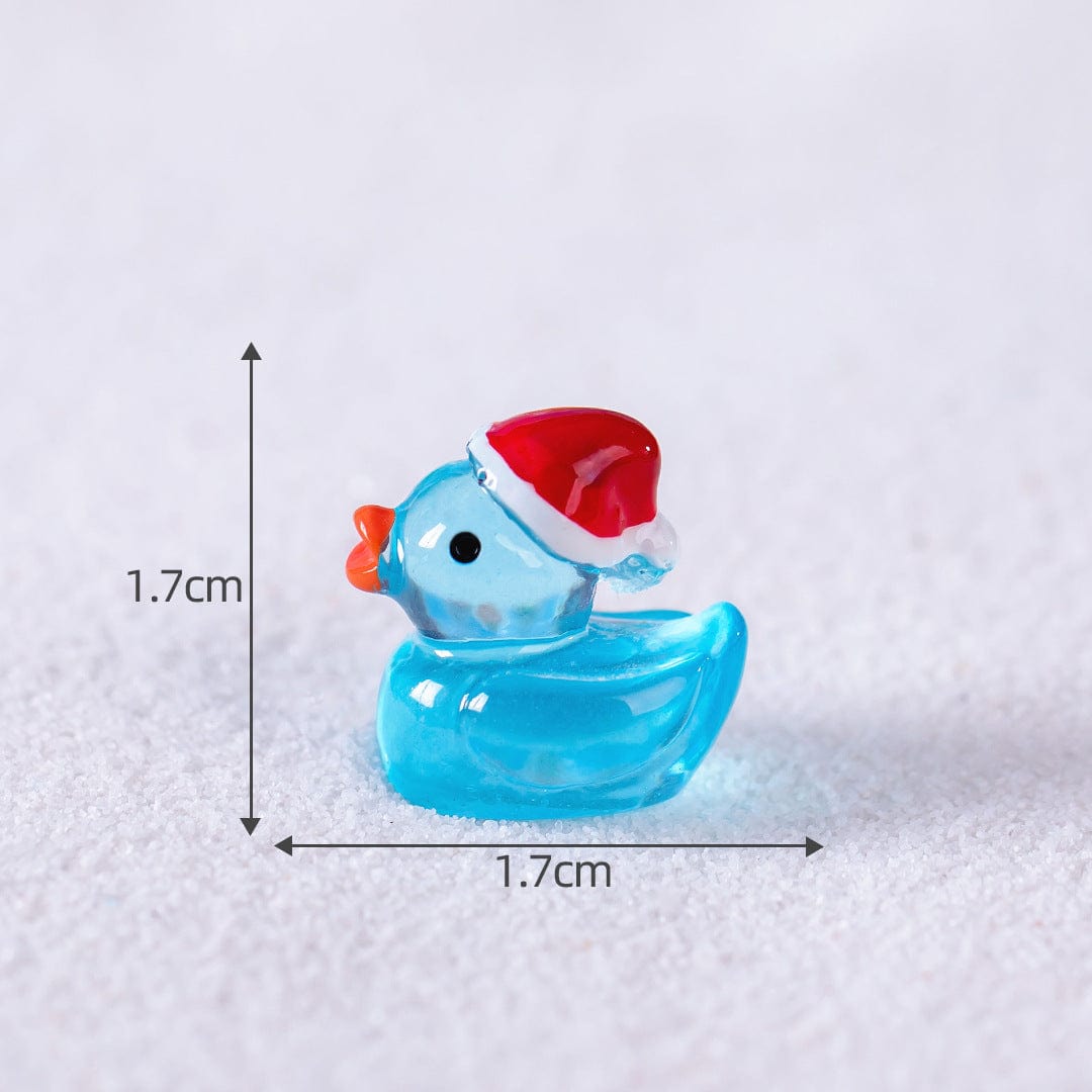 my store MINIATURE Blue Christmas Flash Duck