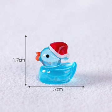 my store MINIATURE Blue Christmas Flash Duck