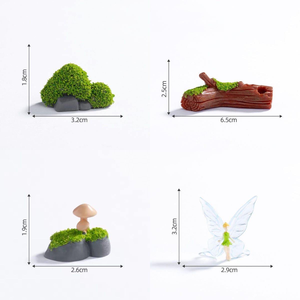 Crafteria 4Pcs Garden Mix Miniature