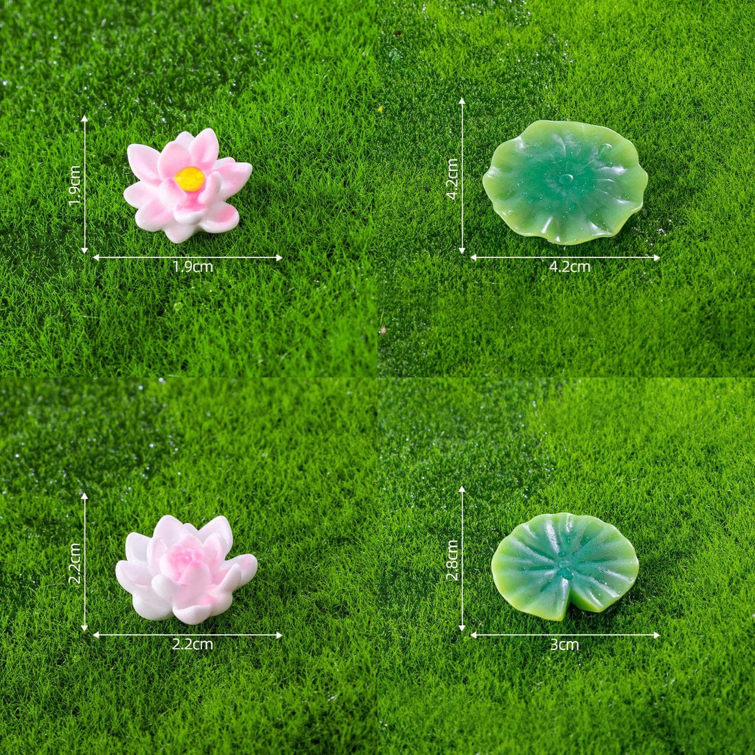 Crafteria Lotus & Leaf (4Pcs) D89