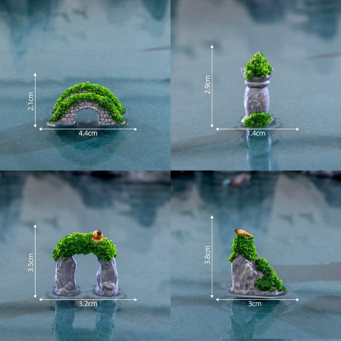 Crafteria 4Pcs Mini Greenary Garden