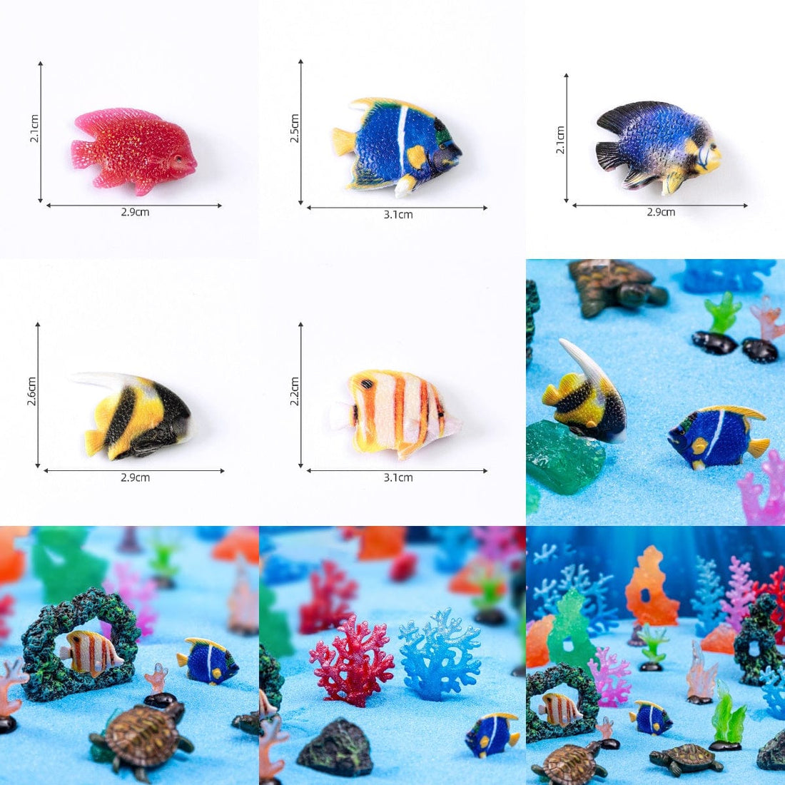 Crafteria Arrtificial Decorative Fishes (5Pcs) D93