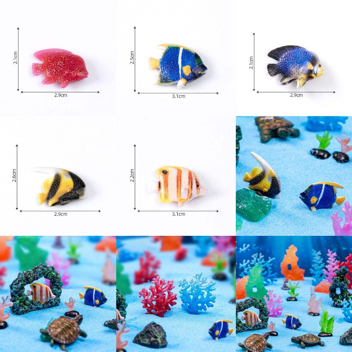 Crafteria Arrtificial Decorative Fishes (5Pcs) D93