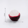 Crafteria Half Stripped Mangosteen (4Pcs) Fruit Miniature Series