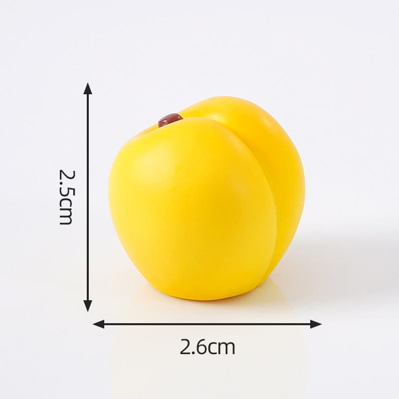 Crafteria Yellow Peach (4Pcs) Fruit Miniature Series