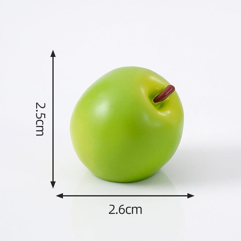 Crafteria Green Apple (4Pcs) Fruit Miniature Serius