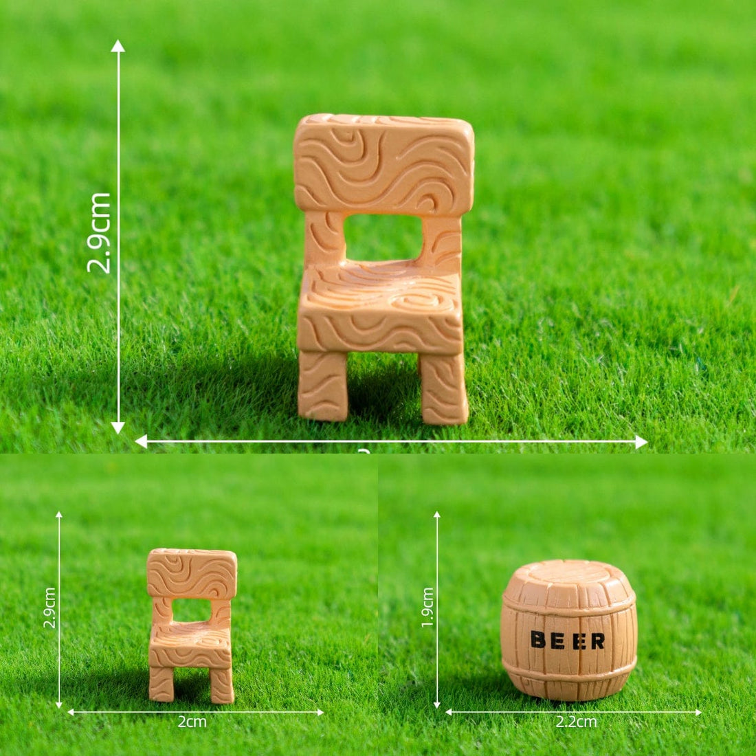 Crafteria B Chair Table & Planter Miniature