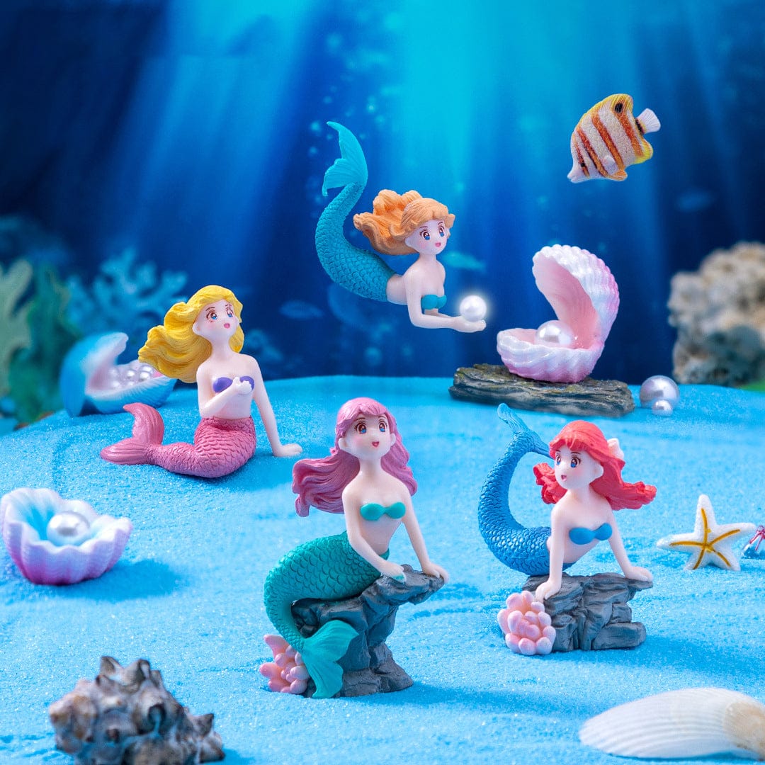 Crafteria 4Pcs Mermaid Miniature