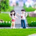 Crafteria White T-Shirt Couple Twinning 2pcs Couple Miniature