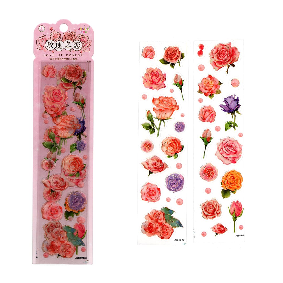 My Store Ocean & Flower Theme PET sticker cards