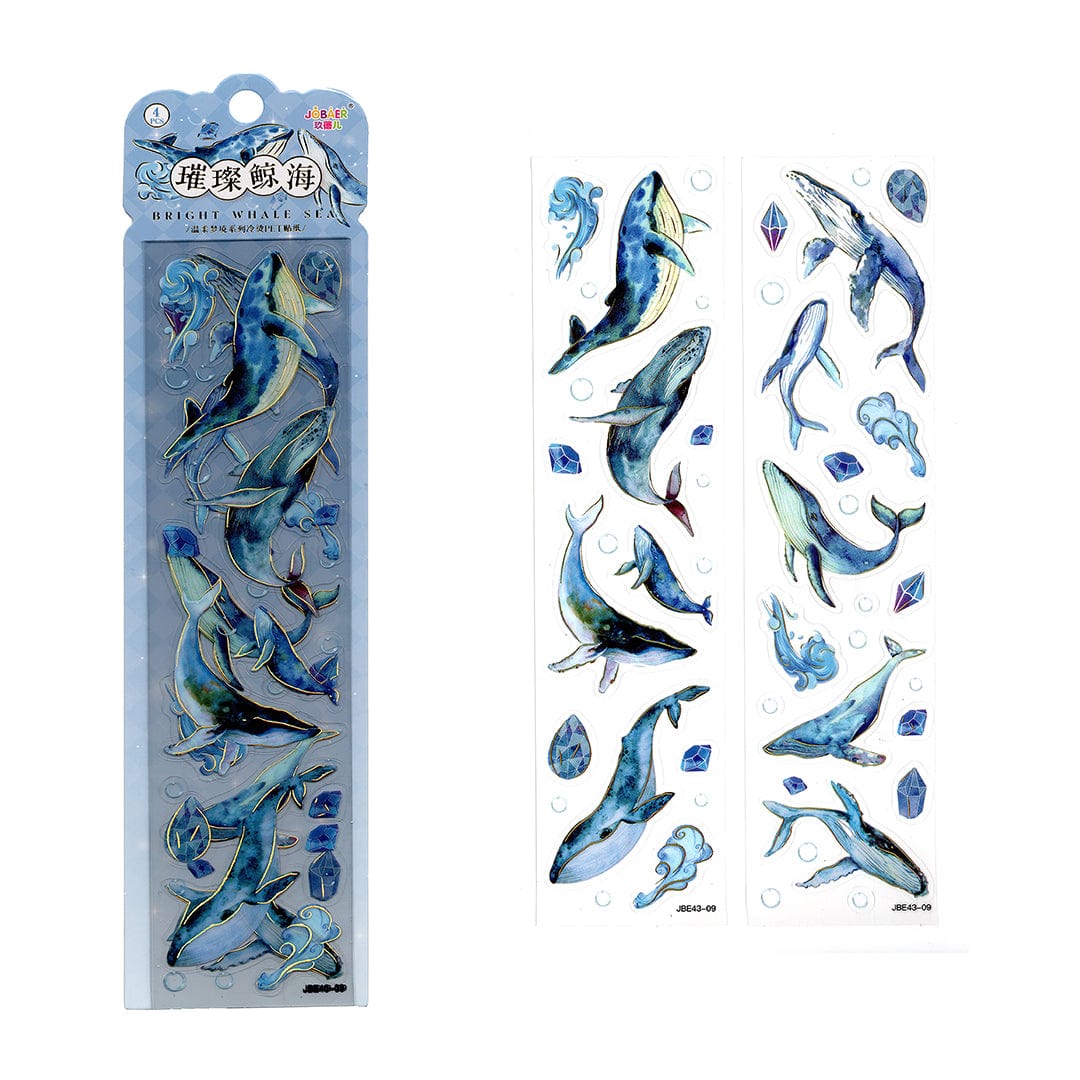My Store Ocean & Flower Theme PET sticker cards