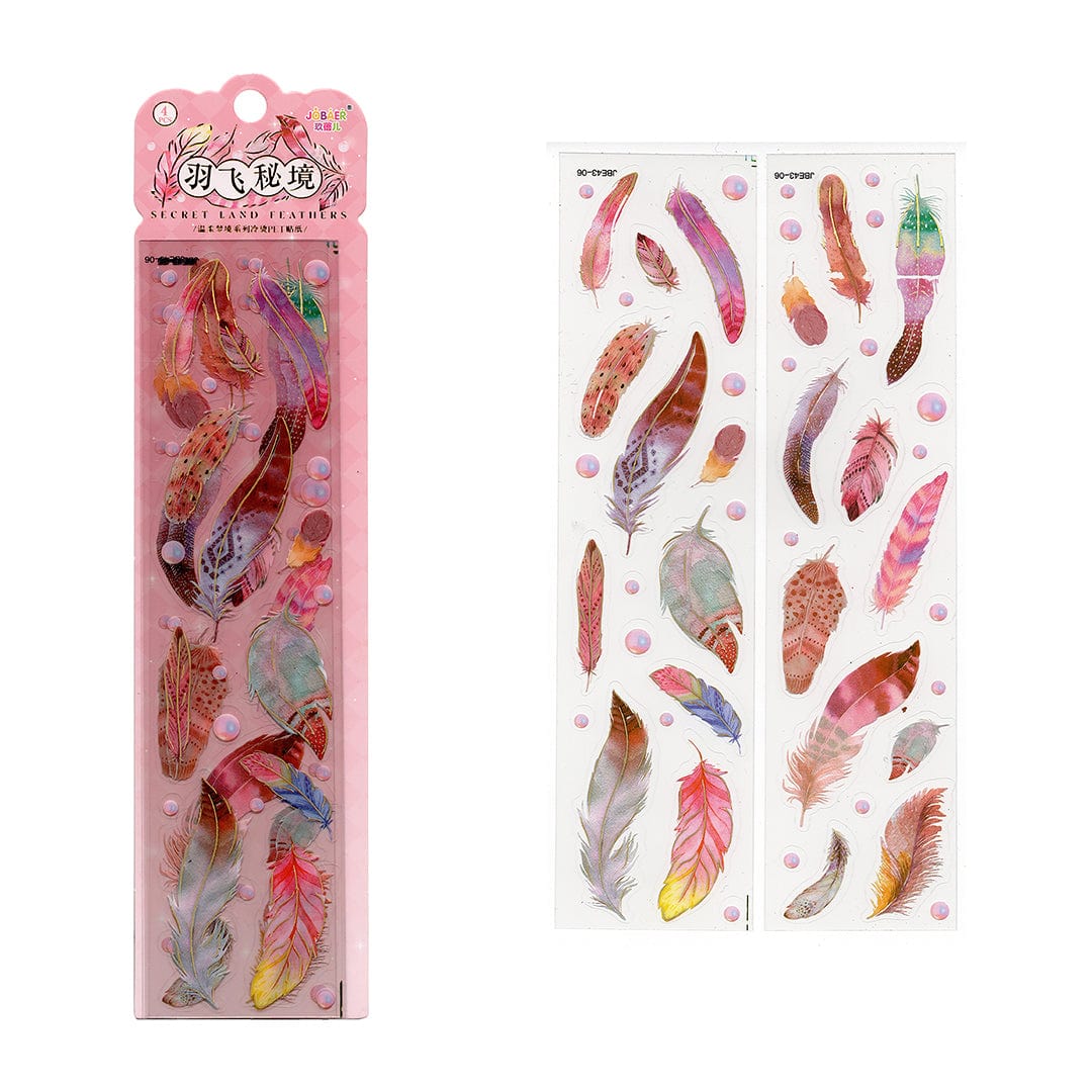 My Store Ocean & Flower Theme PET sticker cards