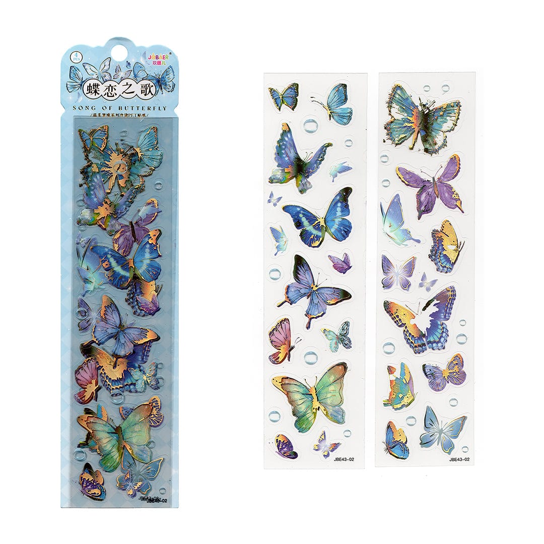 My Store Ocean & Flower Theme PET sticker cards