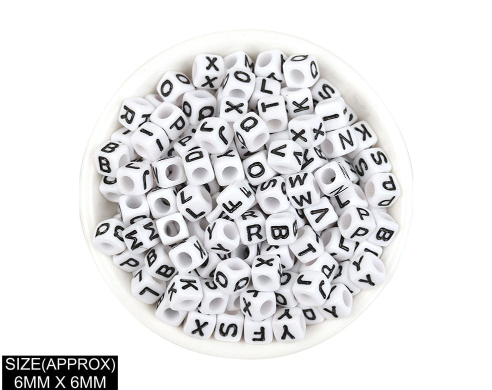 my store BEADS SQUARE ABCD BEADS (WT+BLK)