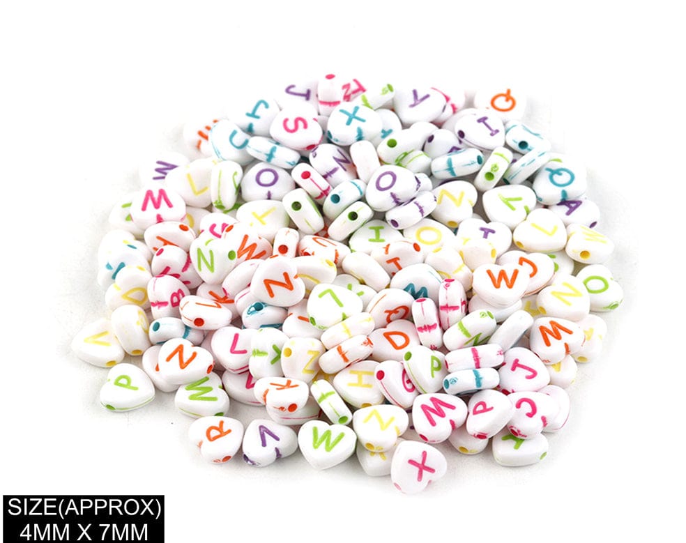 my store BEADS HEART ABCD BEADS (WT+COL)