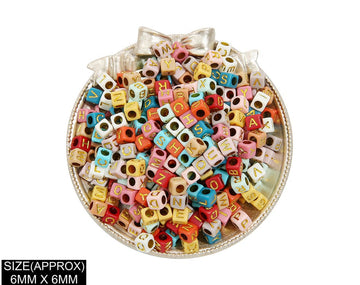 my store BEADS SQUARE ABCD BEADS (COL+GOLD)