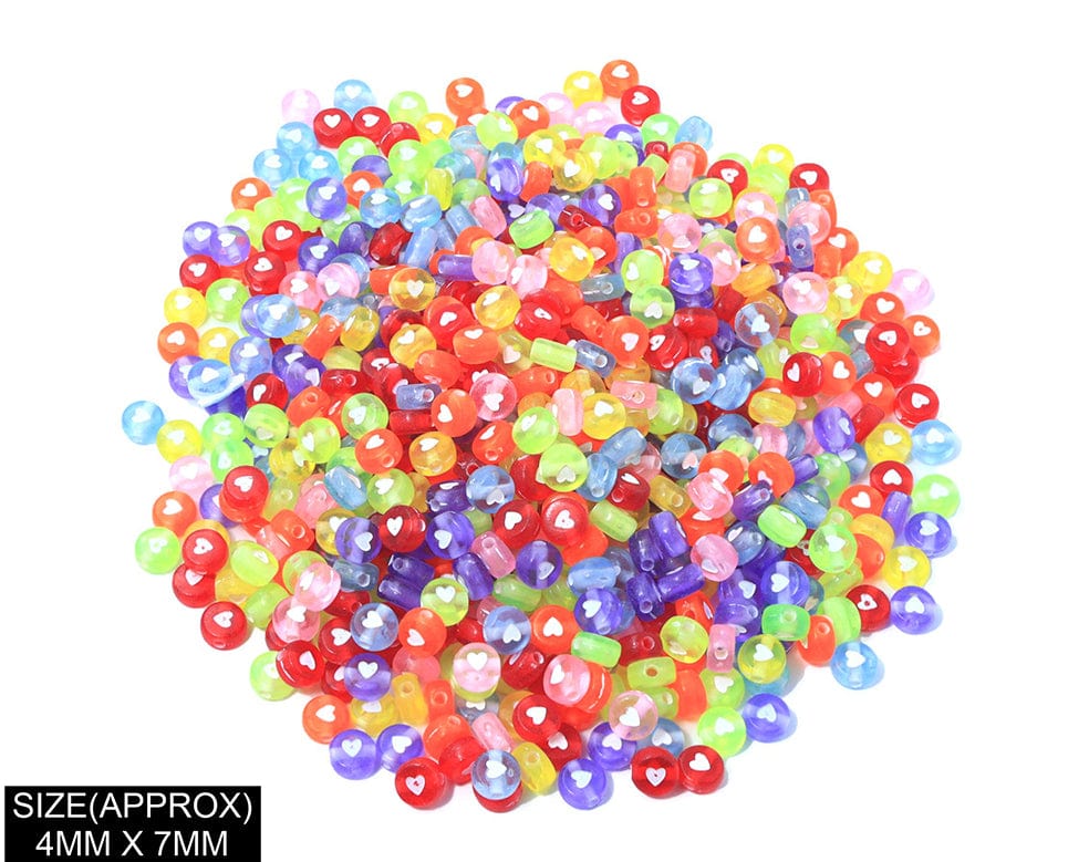 my store BEADS IDLY WITH HEART DESIGN BEADS(COL+WT)