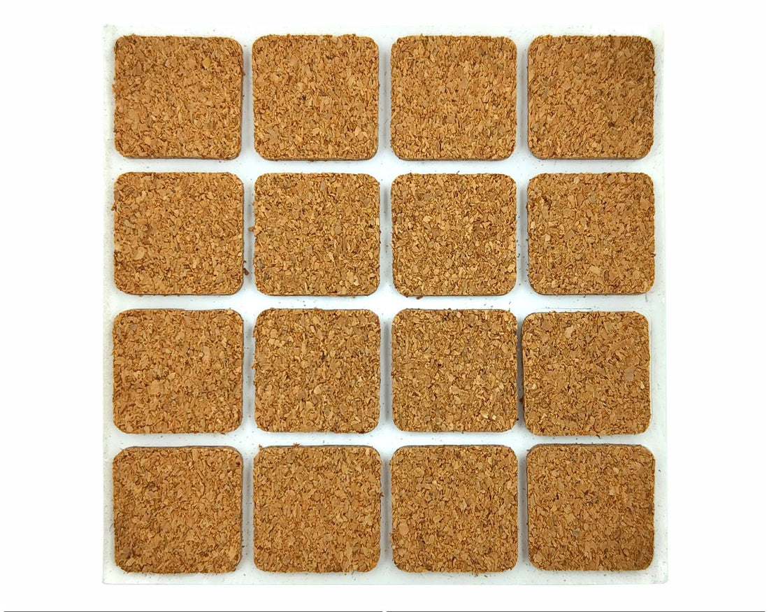 My Store CORK ACC. 20MM SQUARE CORK STICKER