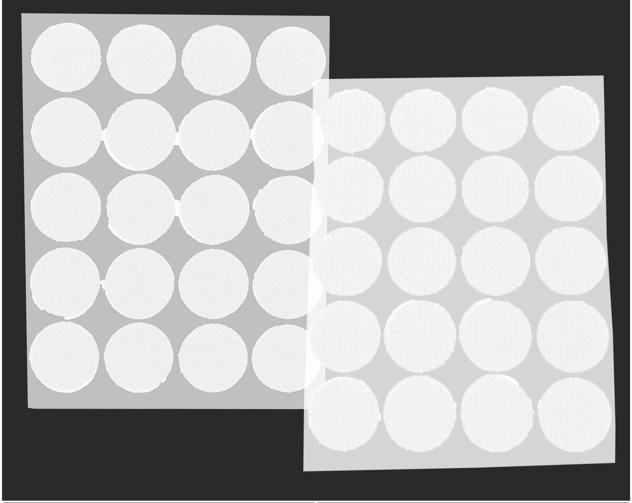 My Store CORK ACC. 20MM VELCRO STICKER WHITE