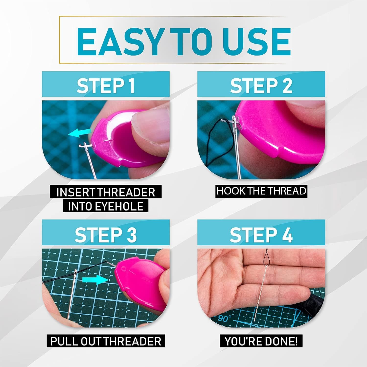 Plastic Needle Threader (10Pcs)