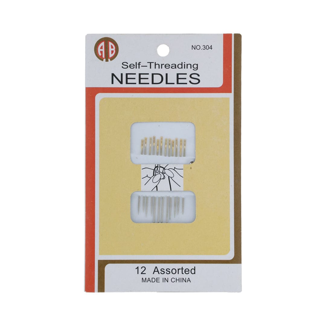Crafteria Top Slotted  Golden Eye 12 Assorted Self Threading Needles