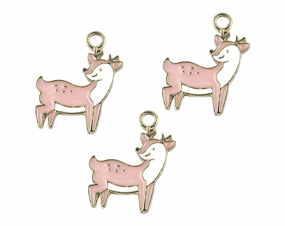 my store CHARMS DEER ENAMEL PENDANT CHARMS - A