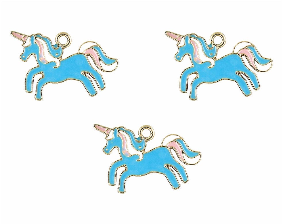 my store CHARMS UNICORN ENAMEL PENDANT CHARMS - A