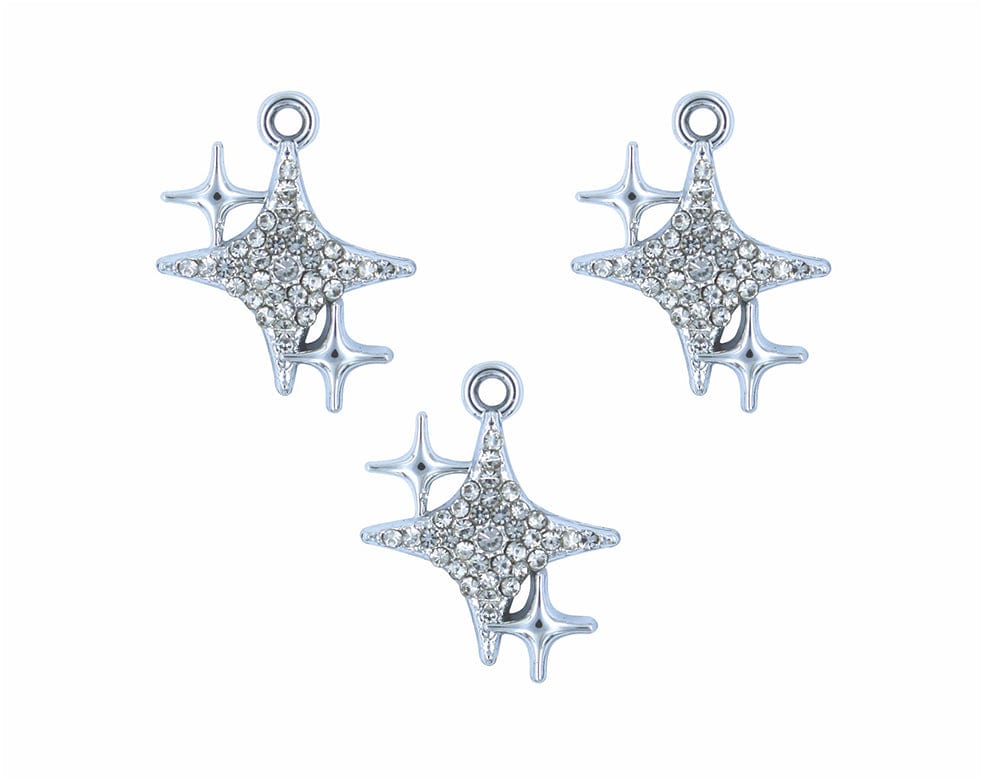 my store CHARMS STAR SILVER WITH DIAMOND PENDANT CHARMS