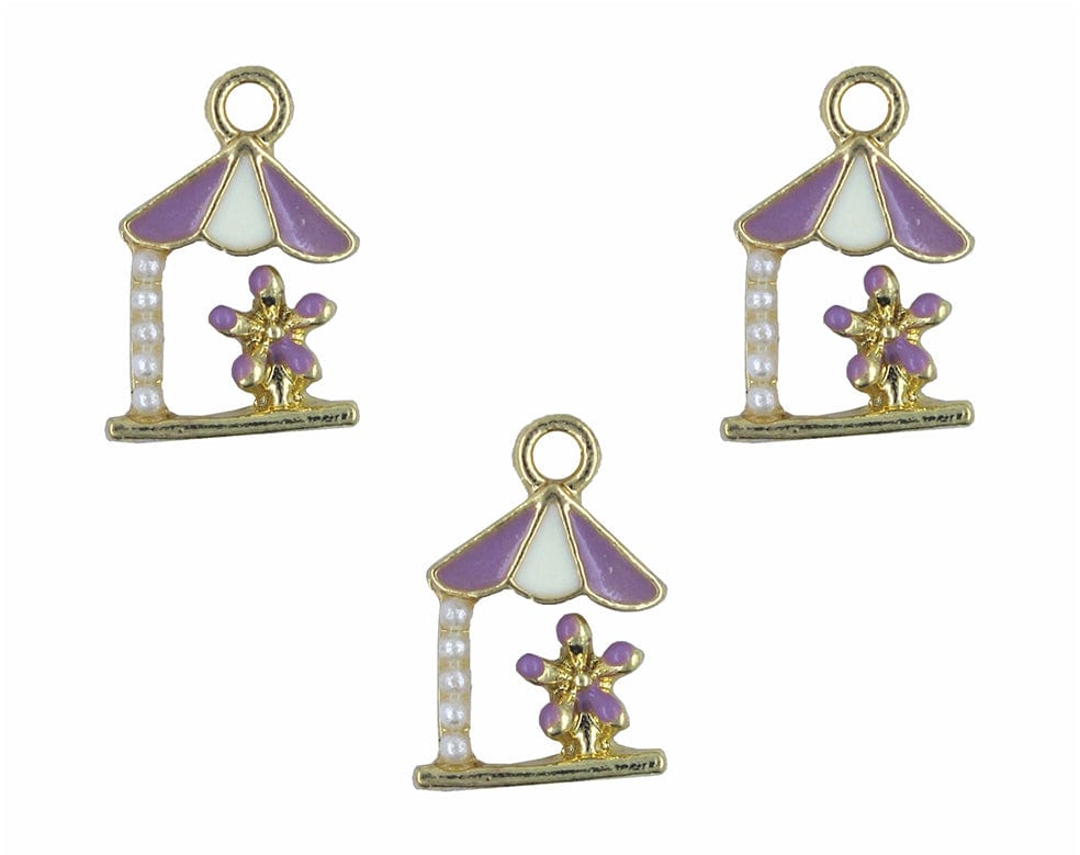 my store CHARMS HOUSE FLOWER ENAMEL PENDANT CHARMS