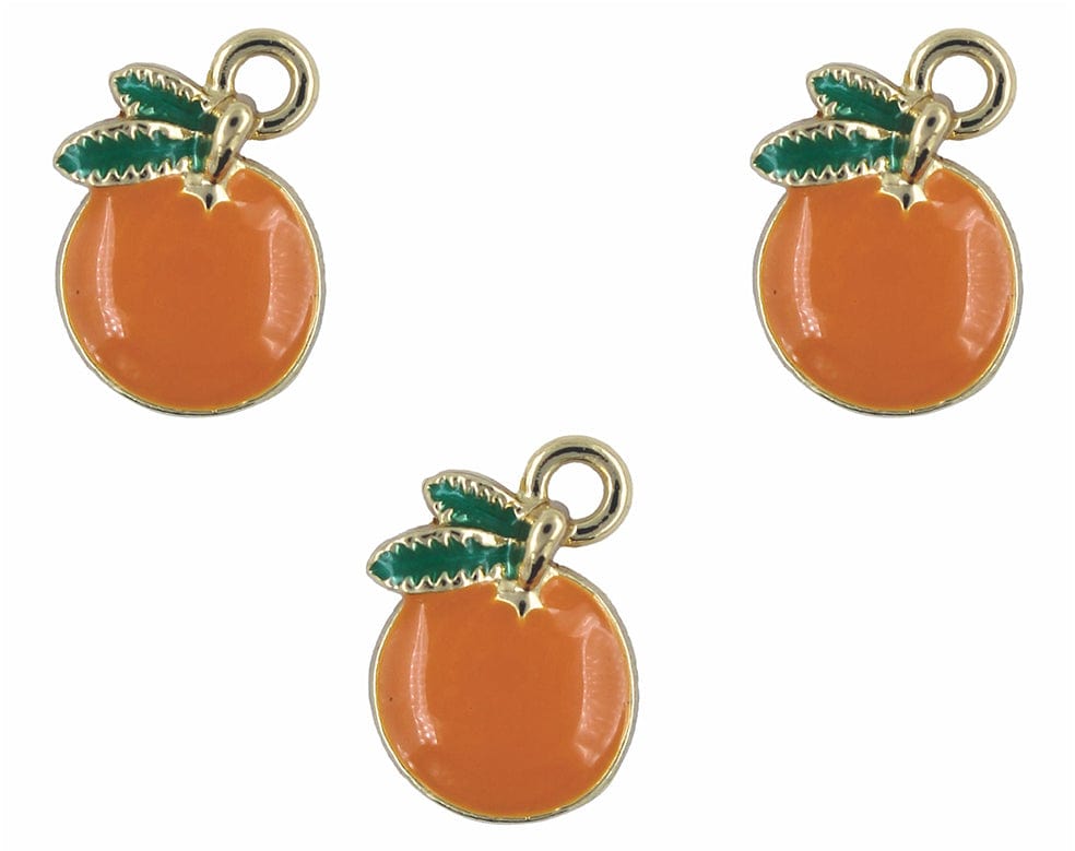 my store CHARMS ORANGE ENAMEL PENDANT CHARMS