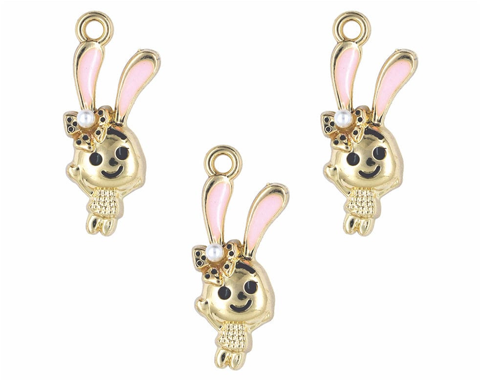 my store CHARMS CARTOON RABBIT ENAMEL PENDANT CHARMS