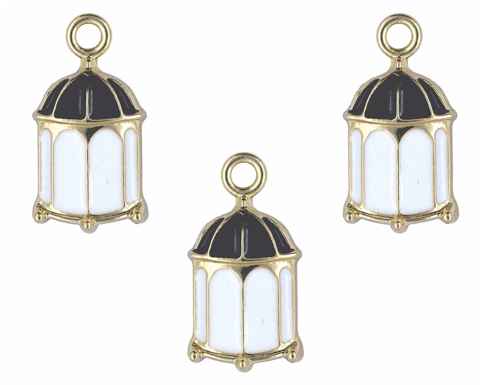 my store CHARMS BIRD CAGE ENAMEL PENDANT CHARMS