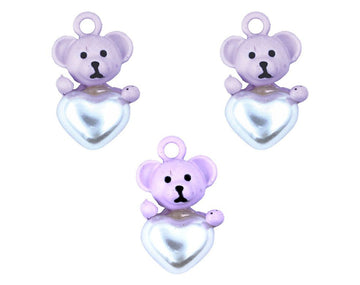 my store CHARMS PURPLE TEDDY WITH HEART