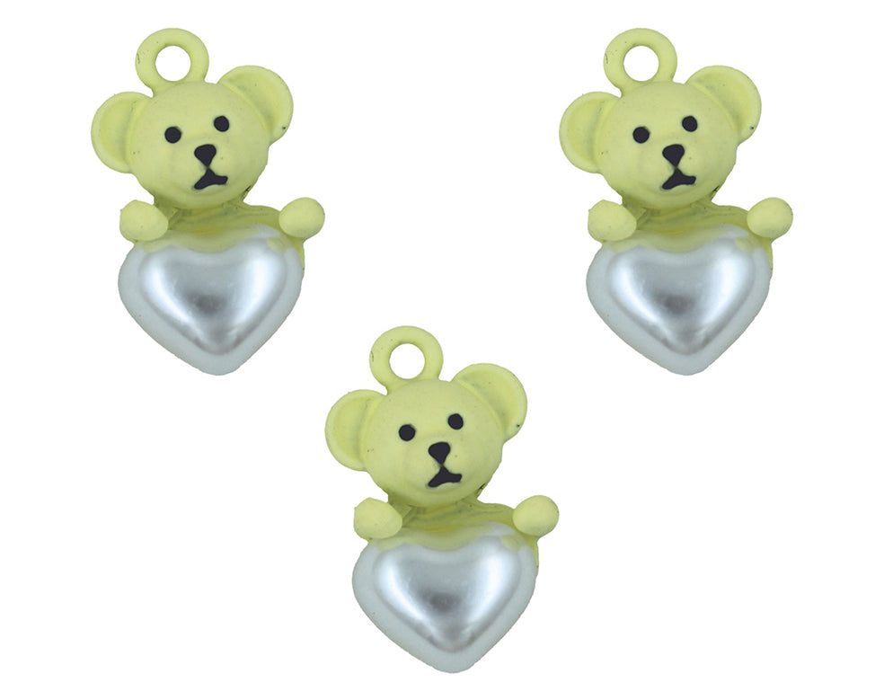 my store CHARMS YELLOW TEDDY WITH HEART