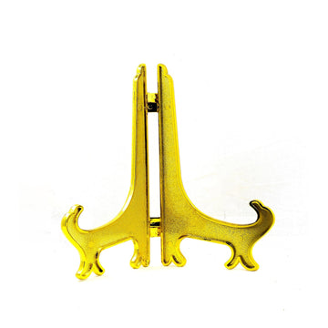 8" Gold Plastic Folding Stand